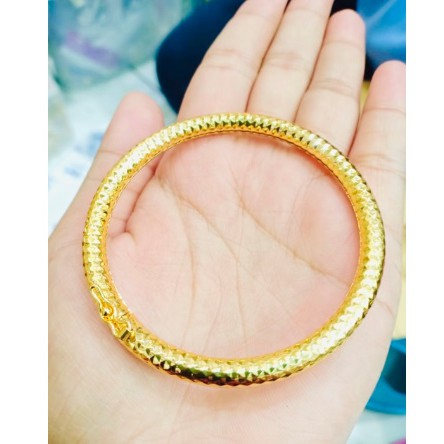 Gelang tangan wanita // gelang pipa motif // gelang replika emas // perhiasan pengganti emas