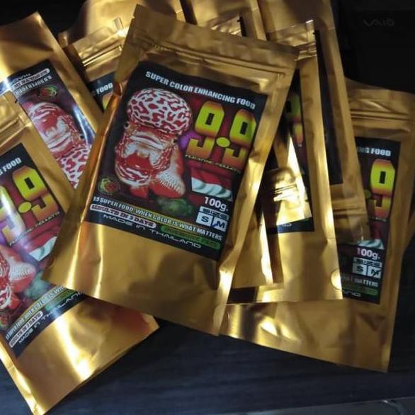 CF Pelet 9.9 makanan ikan louhan 100gr size M pelet louhan 99 ➧ ✺❥