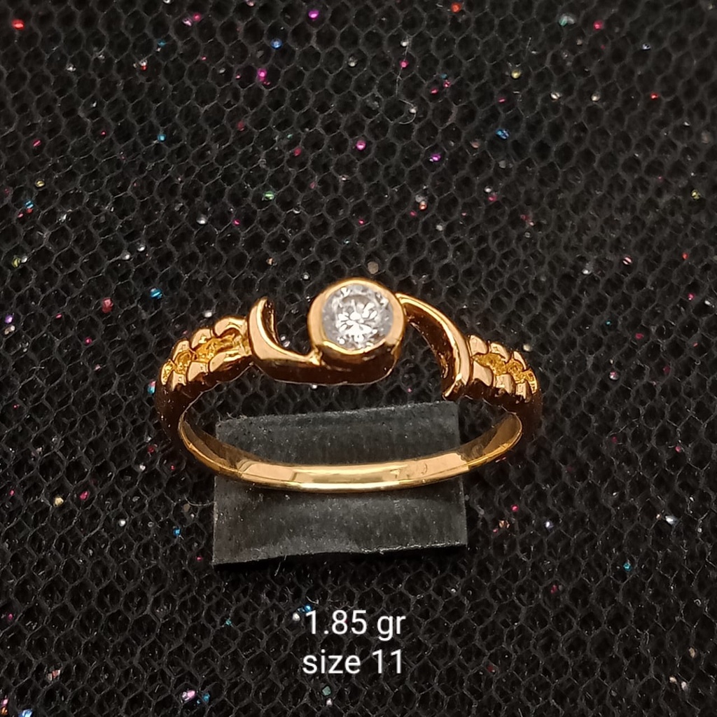 Cincin Emas 17K - 1.85 gr Kadar 750 - 1728