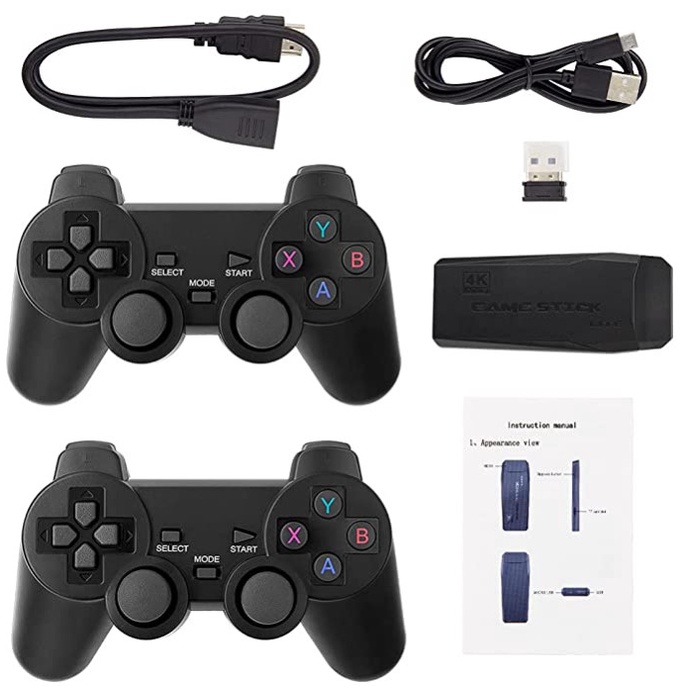 Game Stick 4K Game Console Wireless Gamepad  Retro Video Game HDMI TV