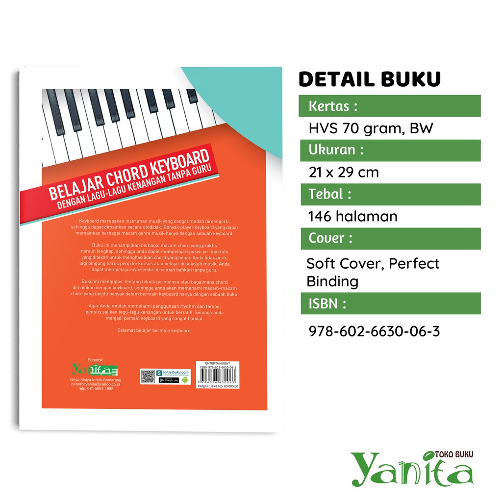 Yanita Buku Belajar Chord Keyboard