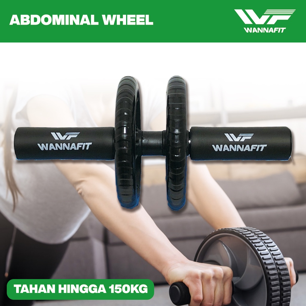 Alat Fitness Multifungsi Pelangsing Ab Roller Full Set Sederhana Simpel Lengkap C9N4 Original Kompli