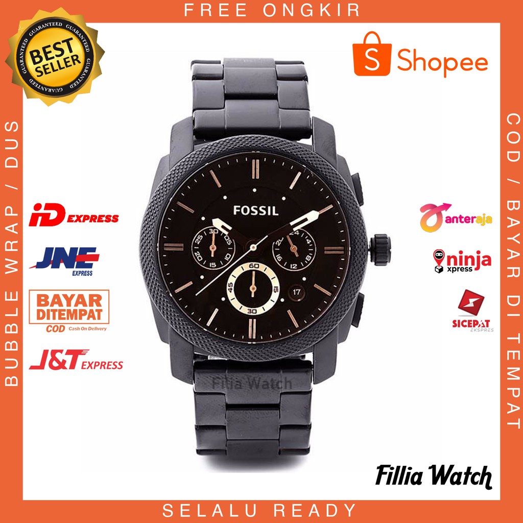 JAM TANGAN PRIA FS 4682 / FS4682 ORIGINAL - JAM TANGAN COWOK RANTAI