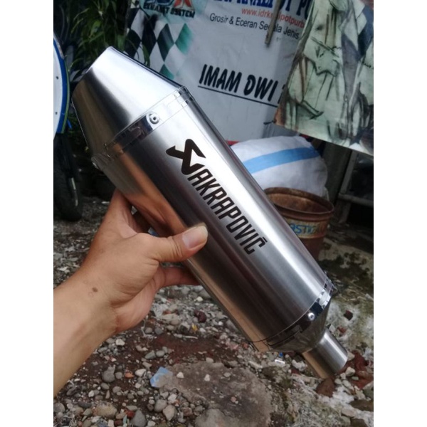 Knalpot Racing Klx Crf Dtracker Knalpot Akrapovic Slincer Only