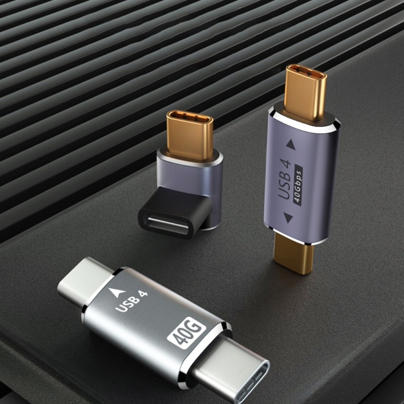 Adaptor Konverter OTG Usb 4.0 Tipe C Male Female Male 40Gbps Transmisi Kecepatan Tinggi 8K 60Hz