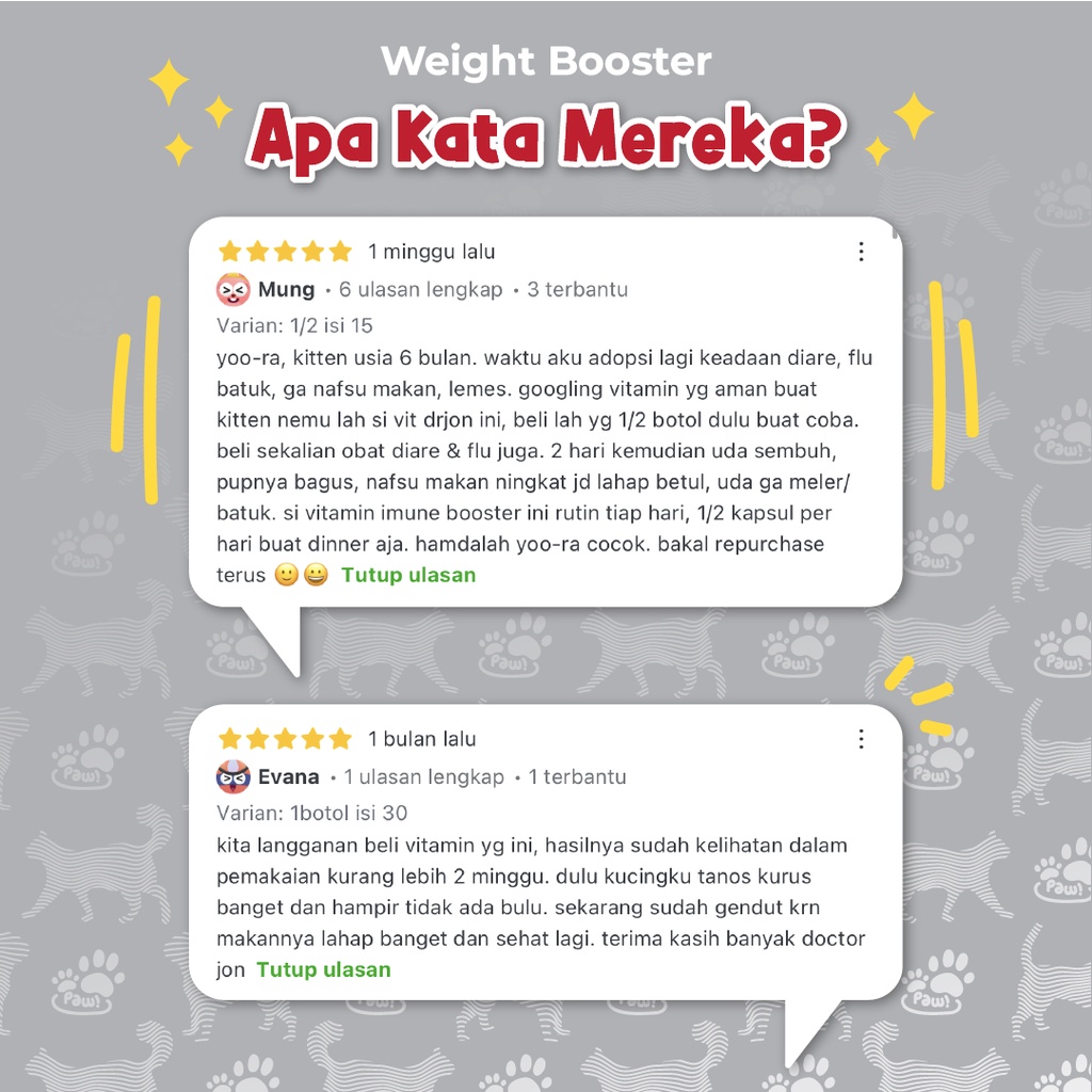 Vitamin Kucing Penambah Nafsu Makan &amp; Penggemuk / Doctor Jon Wight Booster