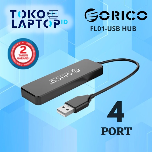 Orico FL01 / FL-01 USB Hub 2.0 4 Port Garansi Resmi