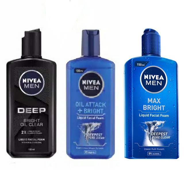 nivea men deep liquid facial foam