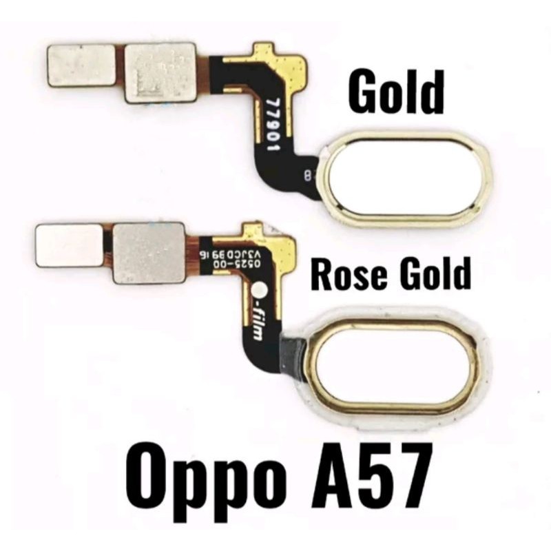FLEXIBEL FLEXIBLE FLEKSIBEL OPPO A57 FINGER PRINT SIDIK JARI ORIGINAL