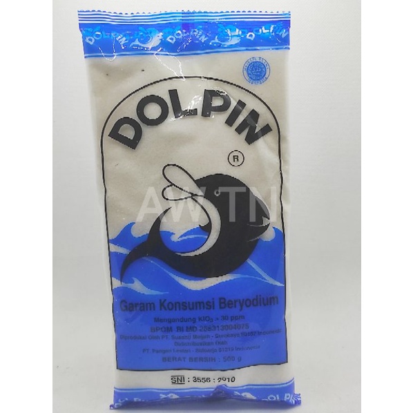 Garam dolphin 500gram / garam / garam masak / garam Harus / garam merk dolpin  / garam dapur / garam dholpin /garam beryodium / garam yodium