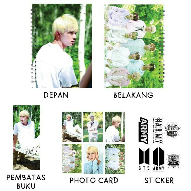 

PAKET NOTEBOOK KPOP BTS SEASON GREETING 2019