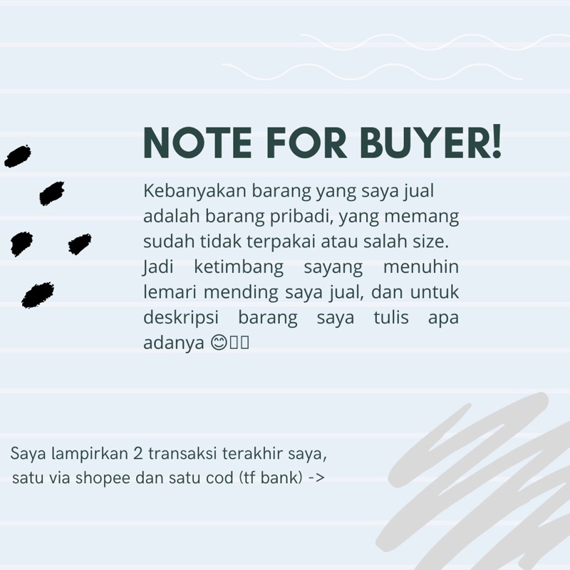 

Note untuk buyer