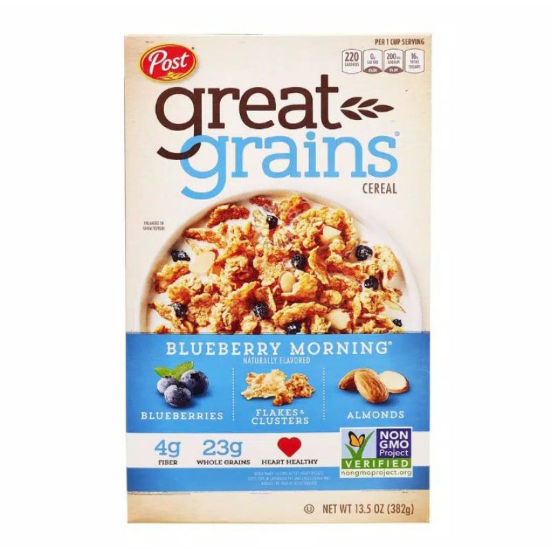 

POST GREAT GRAINS BLUEBERRY MORNING 13,5 OZ(382gr)