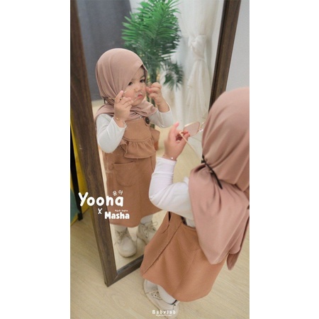 Babyjab Tunik Yoona Anak Perempuan - Baby jab Muslimah Cewek Usia 0 1 2 3 4 5 6 Tahun Lucu Adem Cantik