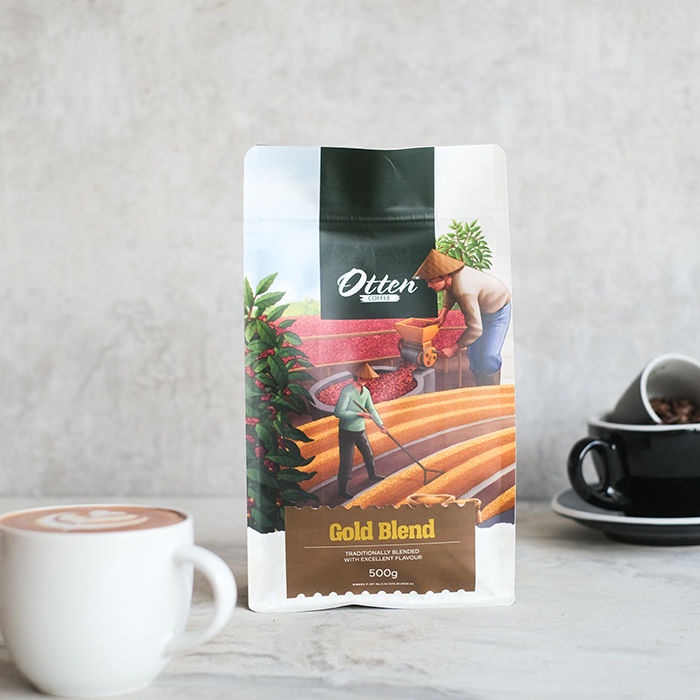 Kopi Gold Blend - 500gr - Commercial Blend - Biji / Bubuk Otten Coffee