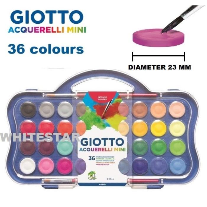 

UPDATE! CAT AIR / WATER COLOUR CAKE MINI GIOTTO ACQUERELLI 36 WARNA - D 23 MM ALAT LUKIS MURAH AL6