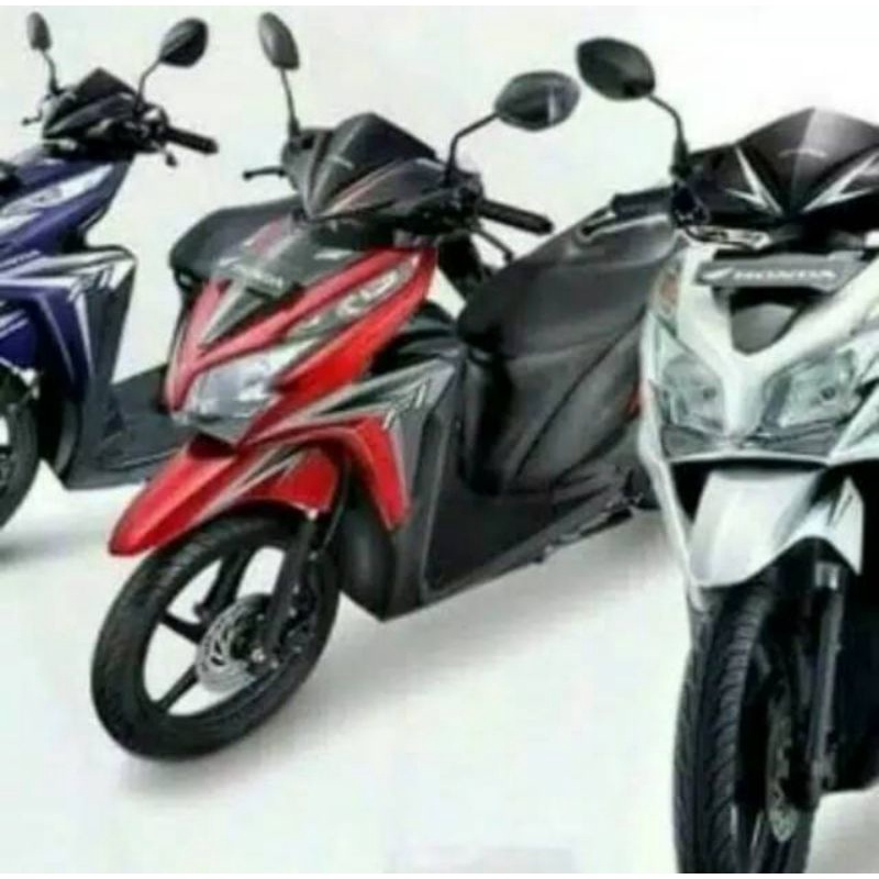 MIKA KACA LAMPU STOP PLUS SEN BELAKANG VARIO 125 TEKNO LAMA OLD 2013 2014 HITAM SMOKE RIBEN