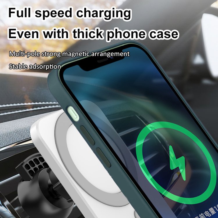 Mobil Magnetic Wireless Car Charger Mount Stand for iPhone 12 Pro Mini Max Magsafe Fast Charging Wireless Charger Car Phone Holder