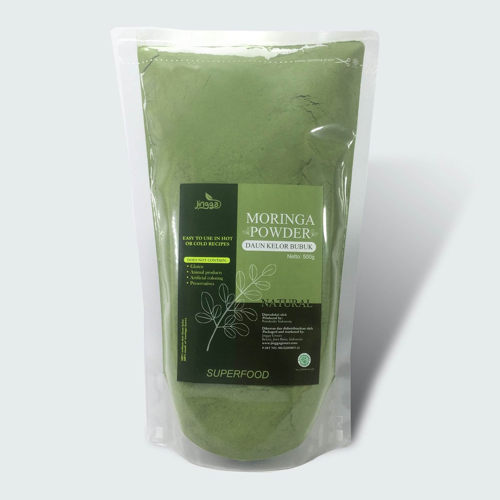 

Moringa Powder 500g Bubuk Daun Kelor Natural