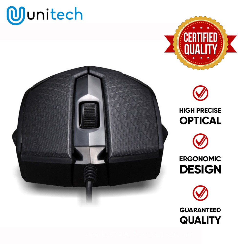 Optical Mouse Kabel USB G4 Unitech - Mouse Wired Kabel USB 1000DPI