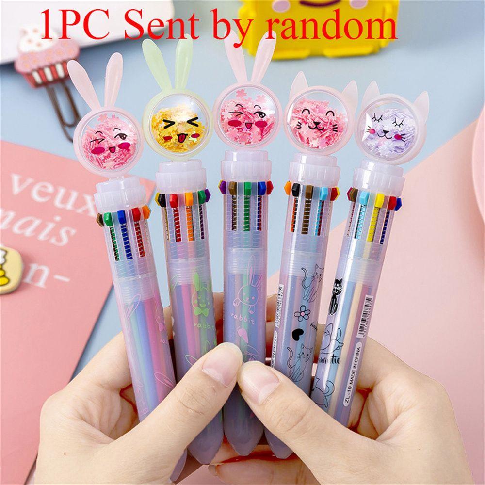 Nanas 1PC Multicolor Bolpoin Korean Style School Pen Sekolah Alat Tulis Kantor