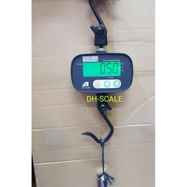 TIMBANGAN GANTUNG DIGITAL DLE 200KG/ TIMBANGAN DIGITAL 200KG