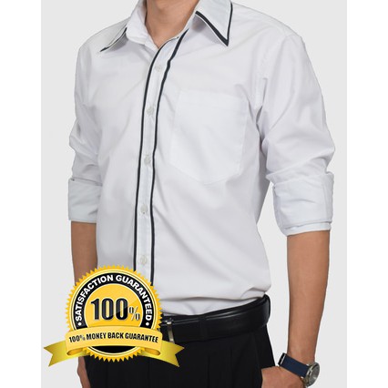 KEMEJA PRIA PUKEURI WARNA PUTIH LENGAN PANJANG PRIA SLIMFIT CASUAL KOREAN STYLE PREMIUM