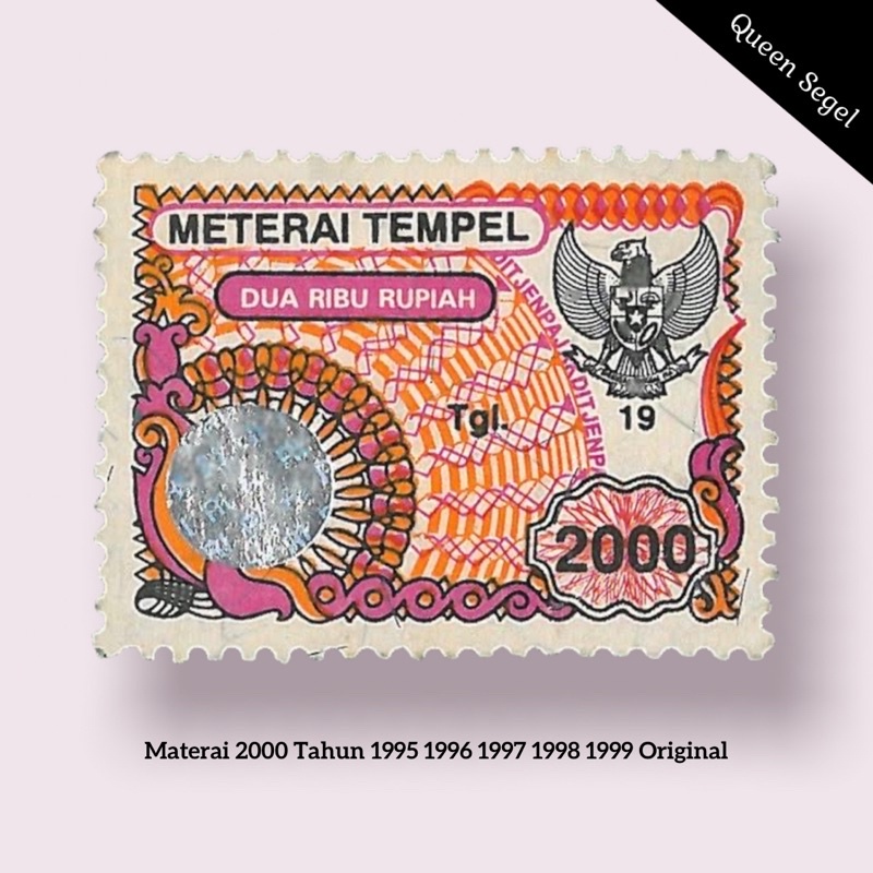 

Materai 2000 Tahun 1996 1997 1998 1999 Perangko Matrai Tempel Lama Asli Original Pos