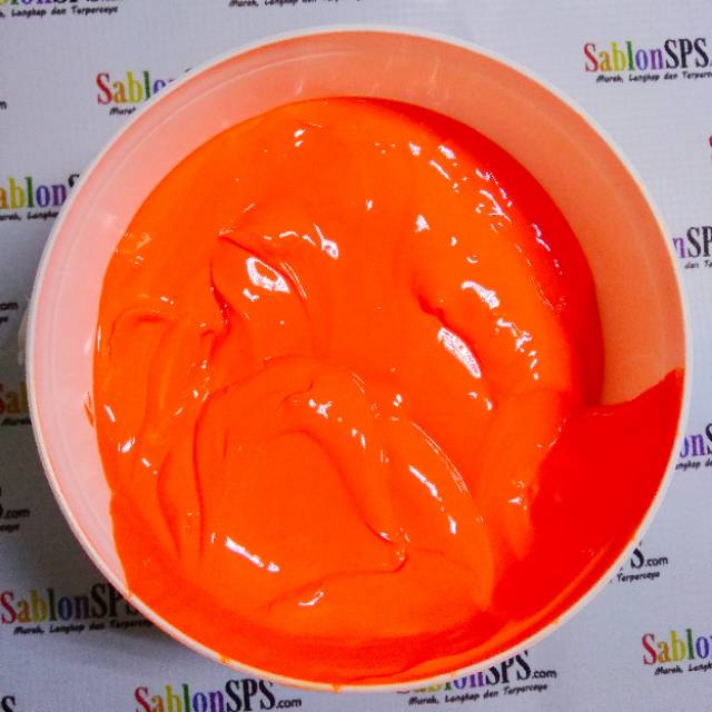 Tinta Sablon Plastisol ink Orange Fluorecent / Stabilo