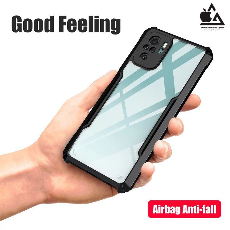 FUSION CLEAR CASE SAMSUNG A22 5G M62 F62 Anti Shockproof Softcase Black Hardcase Anti Crack