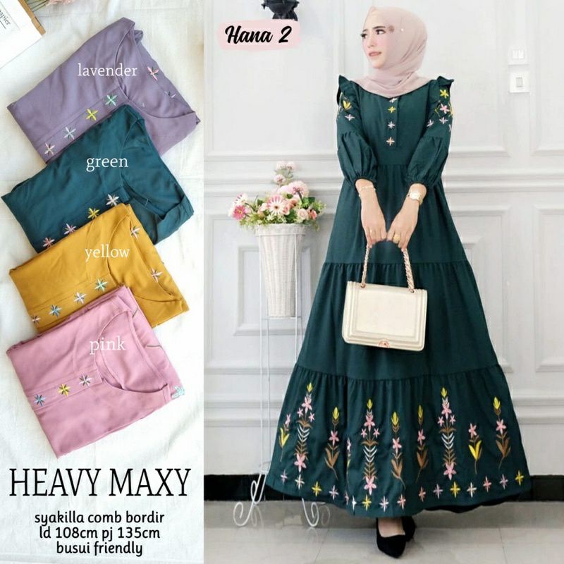 Gamis Syakila Mewah Terbaru 2022 Baju Lebaran Wanita Import Muslim Remaja Kekinian Syariah syar'i as