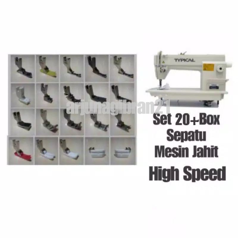 Set Sepatu Mesin Jahit Highspeed 15/20pcs