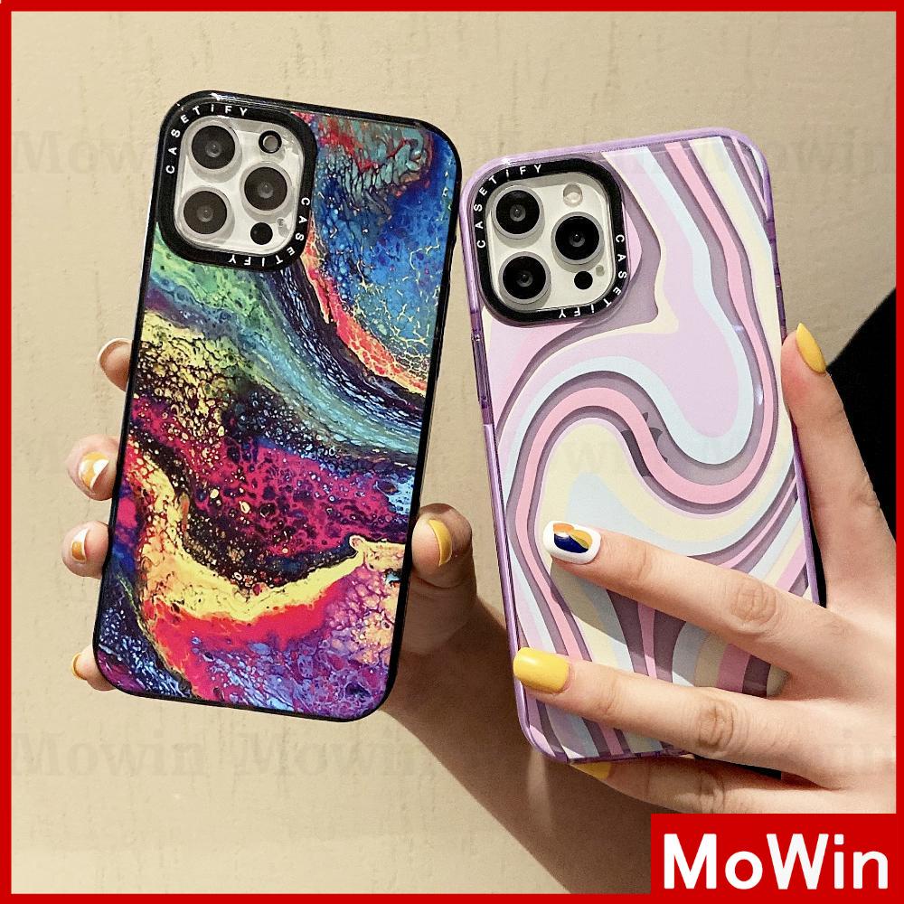 Casing Silikon Compatible for Iphone 13 Pro Max 12 Pro Max 11 Pro Max 7 Plus Xr Xs Max 12 Pro 7 Motif Abstrak Warna Gradasi