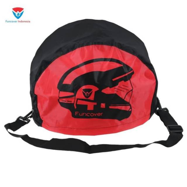 Tas Helm Anti air Cover Helm Waterproof RainCoat Full face Sarung Jas Hujan Helm Funcover