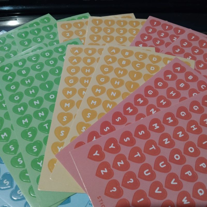 

Stiker Alpabet (RA60)