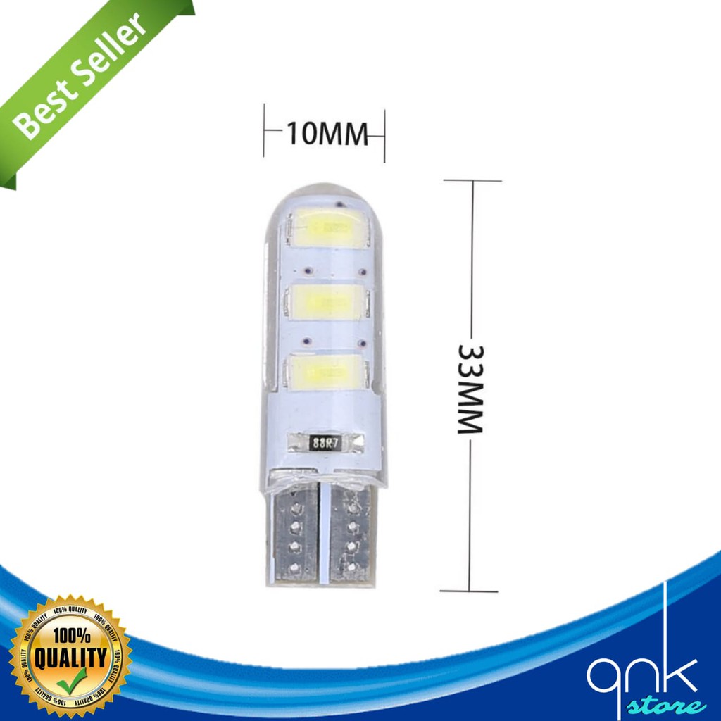 Lampu LED T10 Gell Non Strobo Lampu Senja