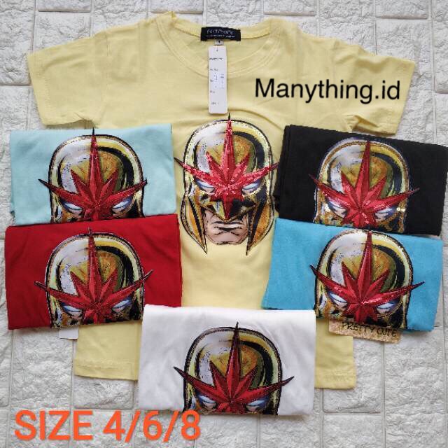 Live Kaos Led usap anak promo 3 pcs = 102rb kaos led lampu kelap kelip premium