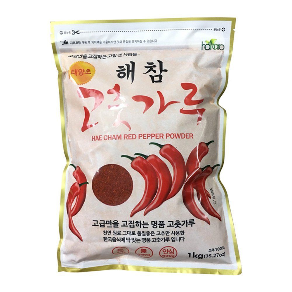 

Hae Cham Gochugaru 1 KG | Bubuk Cabai Kasar Korea For Kimchi | Korean Red Pepper Powder