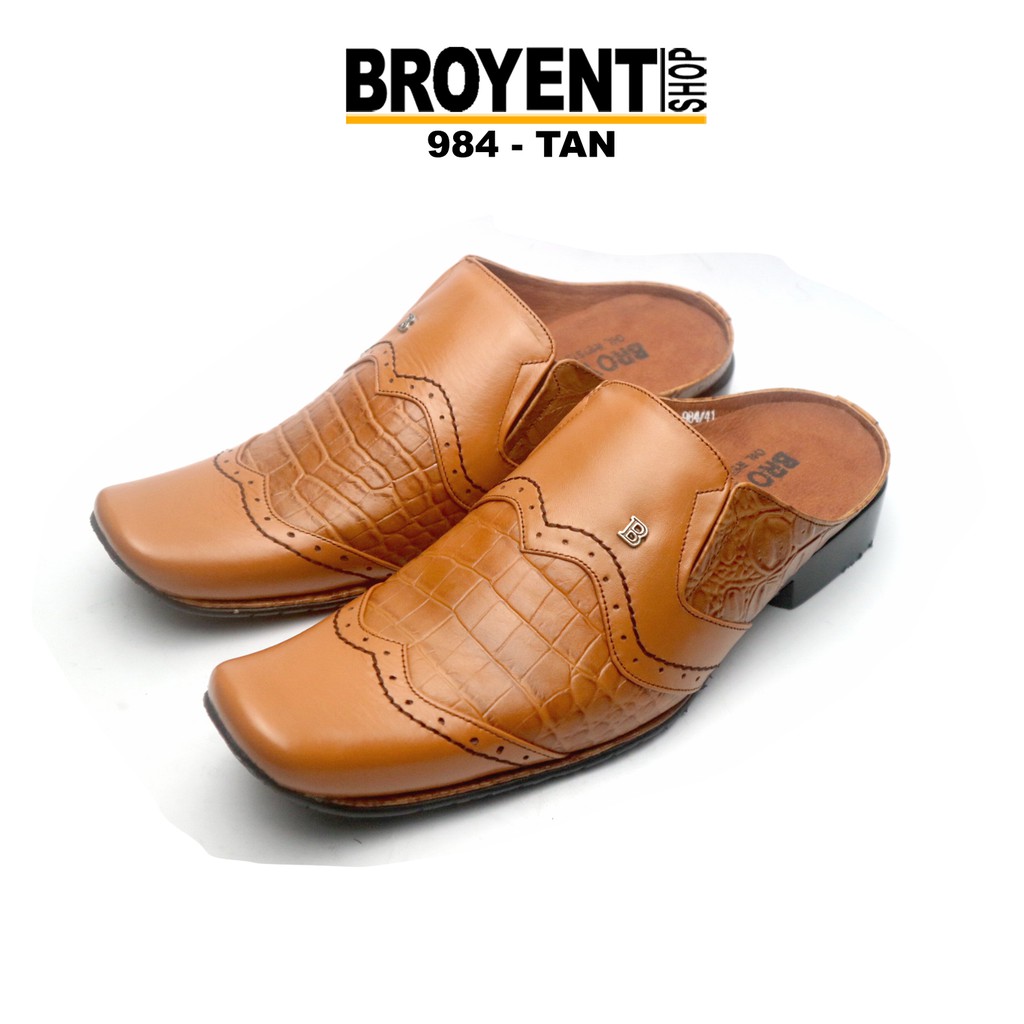 Sepatu Sandal Pria Bustong Kulit Asli 984