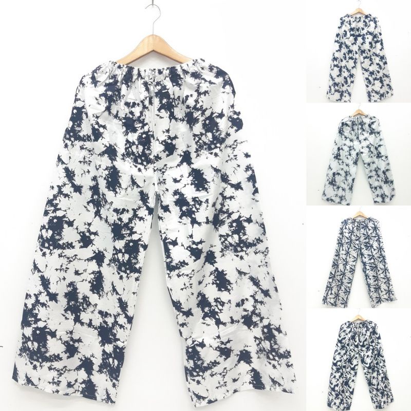 Celana Tidur Kulot Panjang Tie Dye Bahan Rayon
