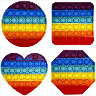 Push Pop It Sensory Fidget Toy Mainan Sensorik Antistres-Rainbow