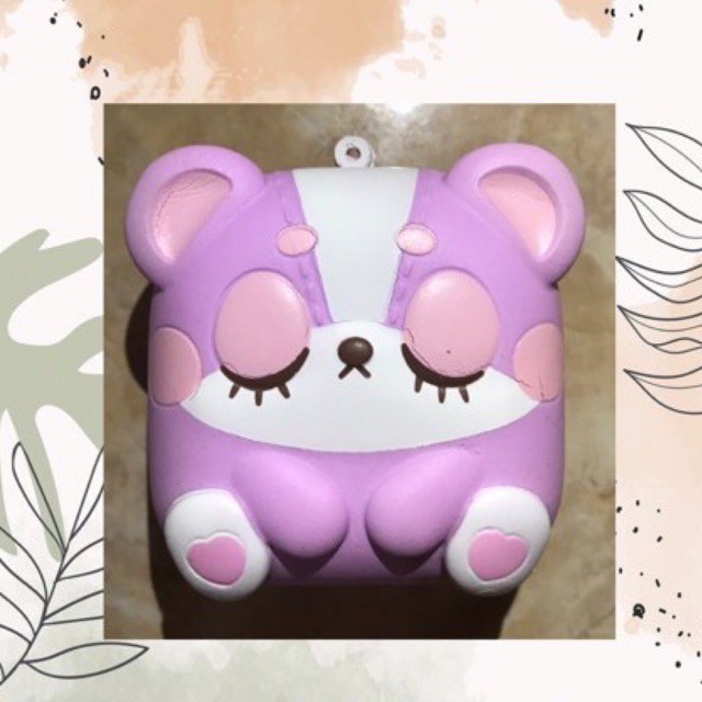 SQUISHY CHIGIRI HARAJUKU BEAR (UNGU) BY IBLOOM