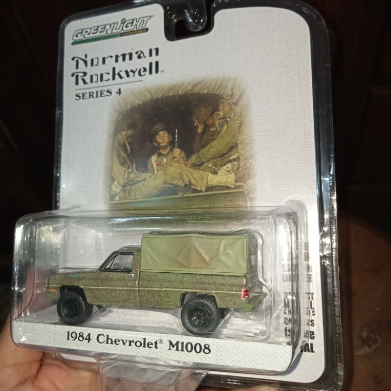 The Legend Norman Rockwell 1984 Chevrolet M1008 With Cargo Cover Military Vehicle Green Army Gl Gree