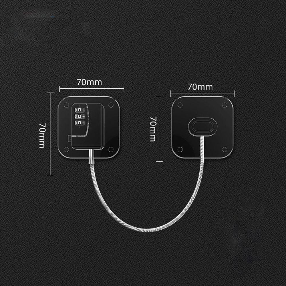 Needway Kunci Pengaman Jendela Pengaman Bayi Bulat Pengunci Lemari Sliding Coded Lock