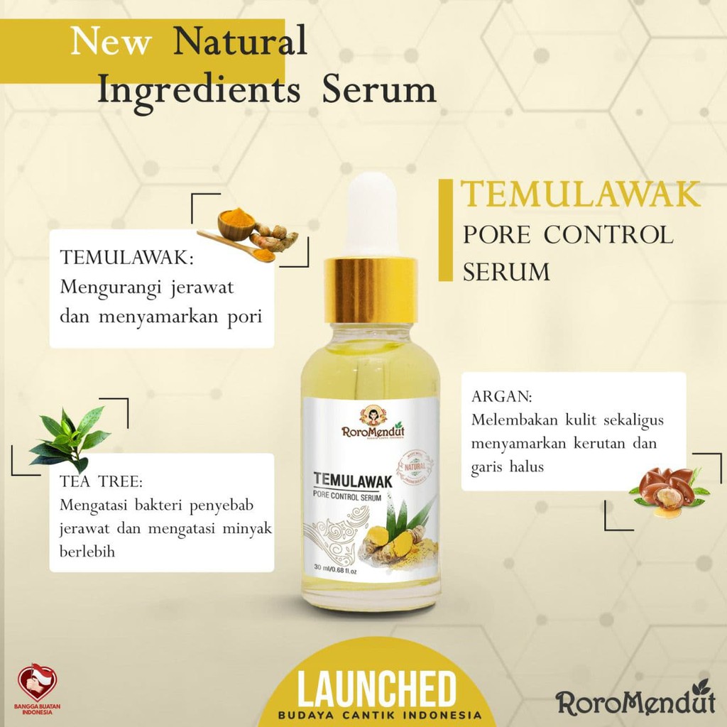 Serum Wajah Kecantikan Lingkar Hitam Mata Mengecilkan pori Menghilangkan Jerawat Roro mendut