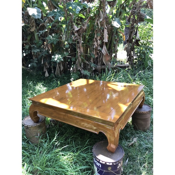 meja ketapang / meja opium ukuran 100cm X 100cm tinggi 40cm