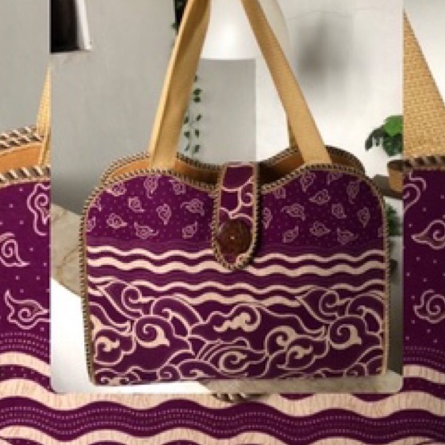 Tas Batik Ungu Preloved