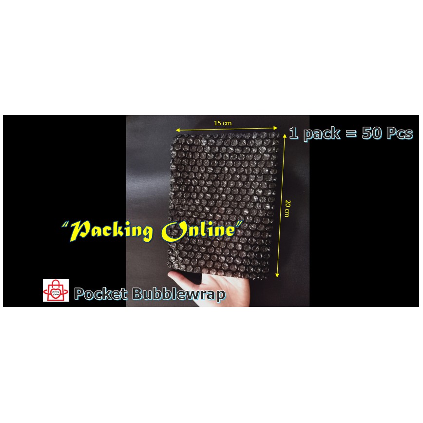 

Bubble Wrap kantong ukuran 20cm x 15cm (pxl) isi 50 pcs Bubblewrap bag