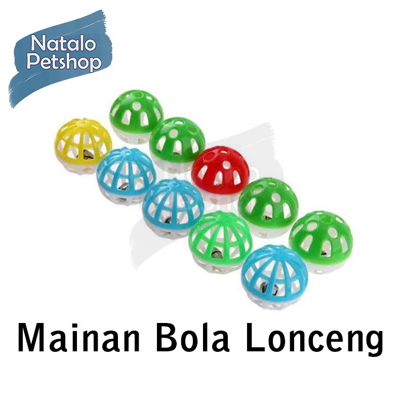 Mainan bola lonceng Kucing / Anjing Lucu / Anak