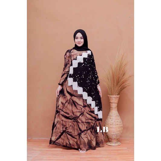 Gamis Rayon cap(Malaman) bahan premium (tebal)